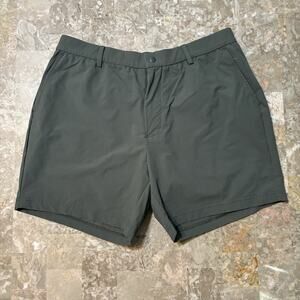 Bear Bottom Shorts Mens Large 6" Green Nylon Elastic Waist Beach Cookout